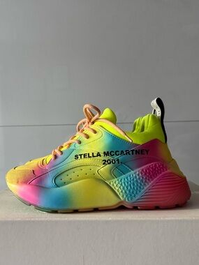 Rare Stella McCartney Eclypse Pull-up, Lace-Up Sneaker